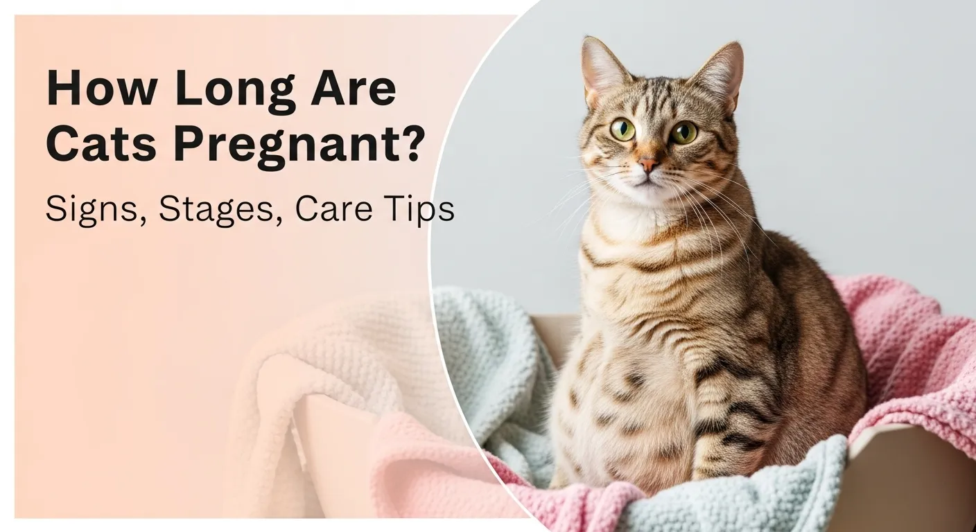 Pregnant cat in nesting box for blog thumbnail
