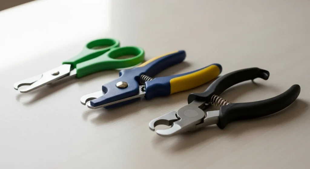 Varieties of clippers for trimming cat nails