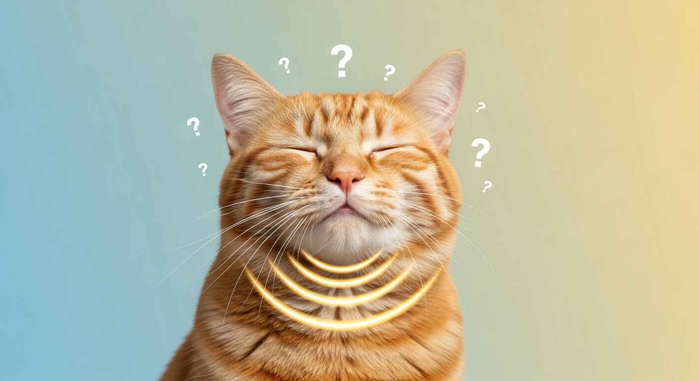 Thumbnail of a content cat purring.