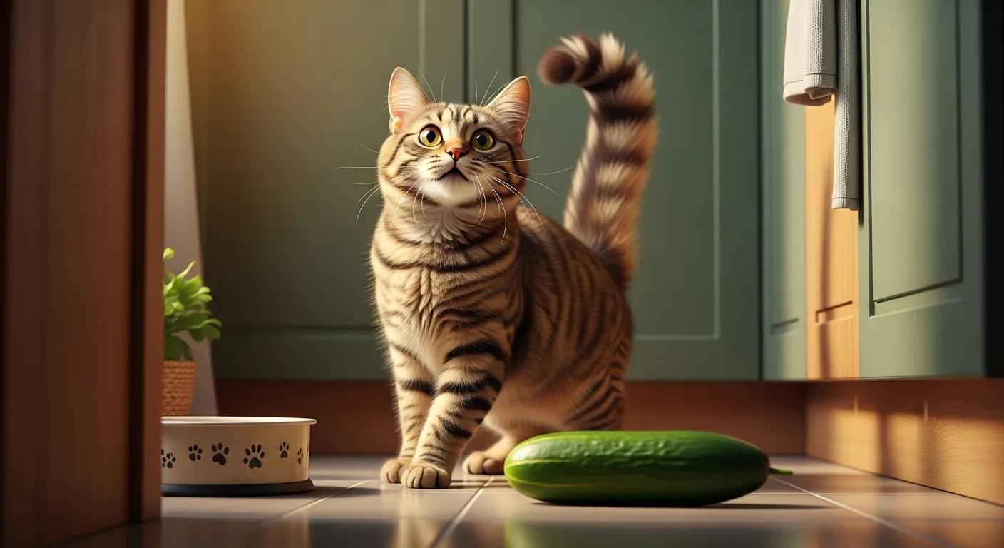 Cat afraid of cucumber blog thumbnail