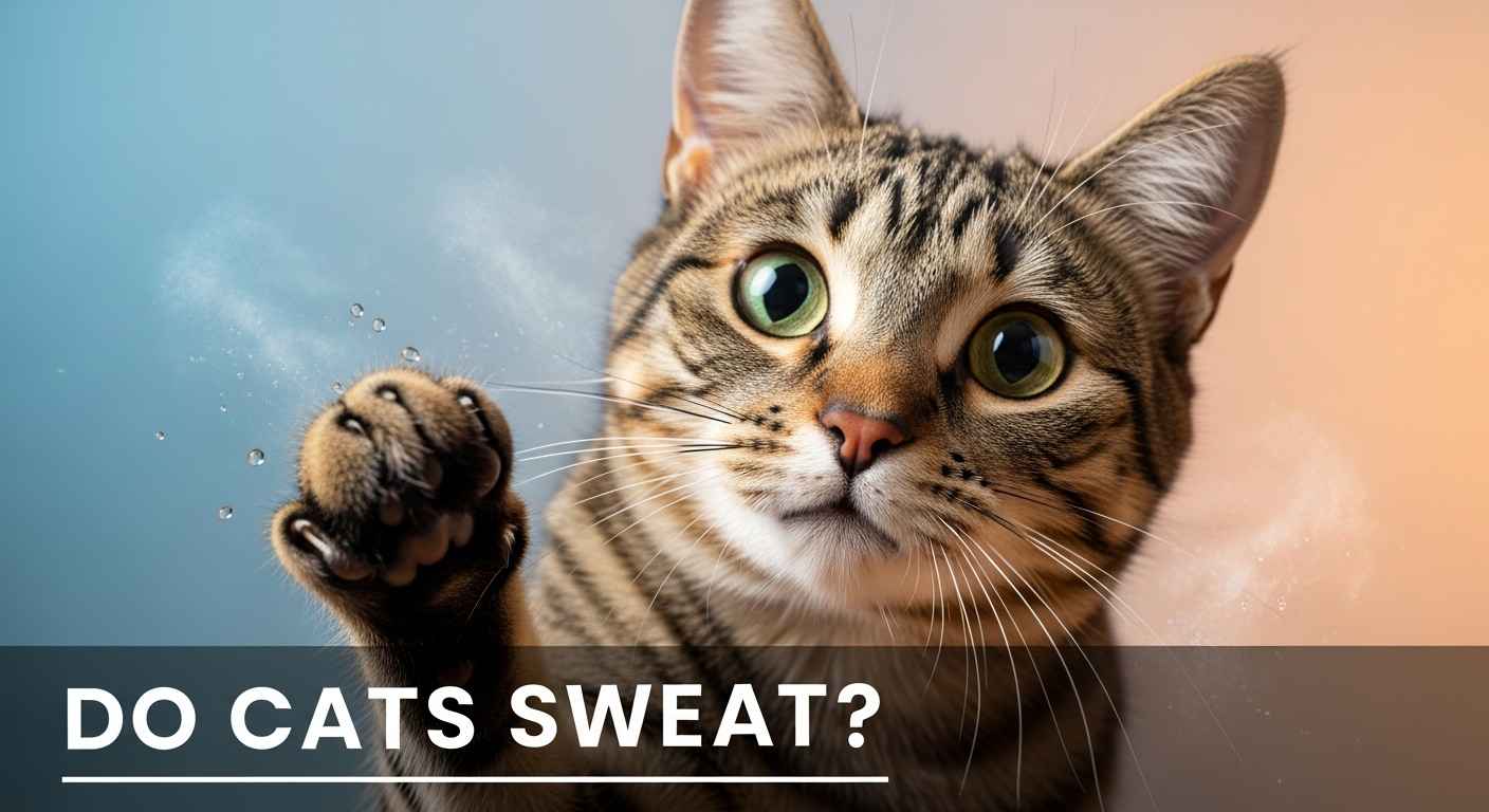 Thumbnail of cat with sweaty paws for do cats sweat post