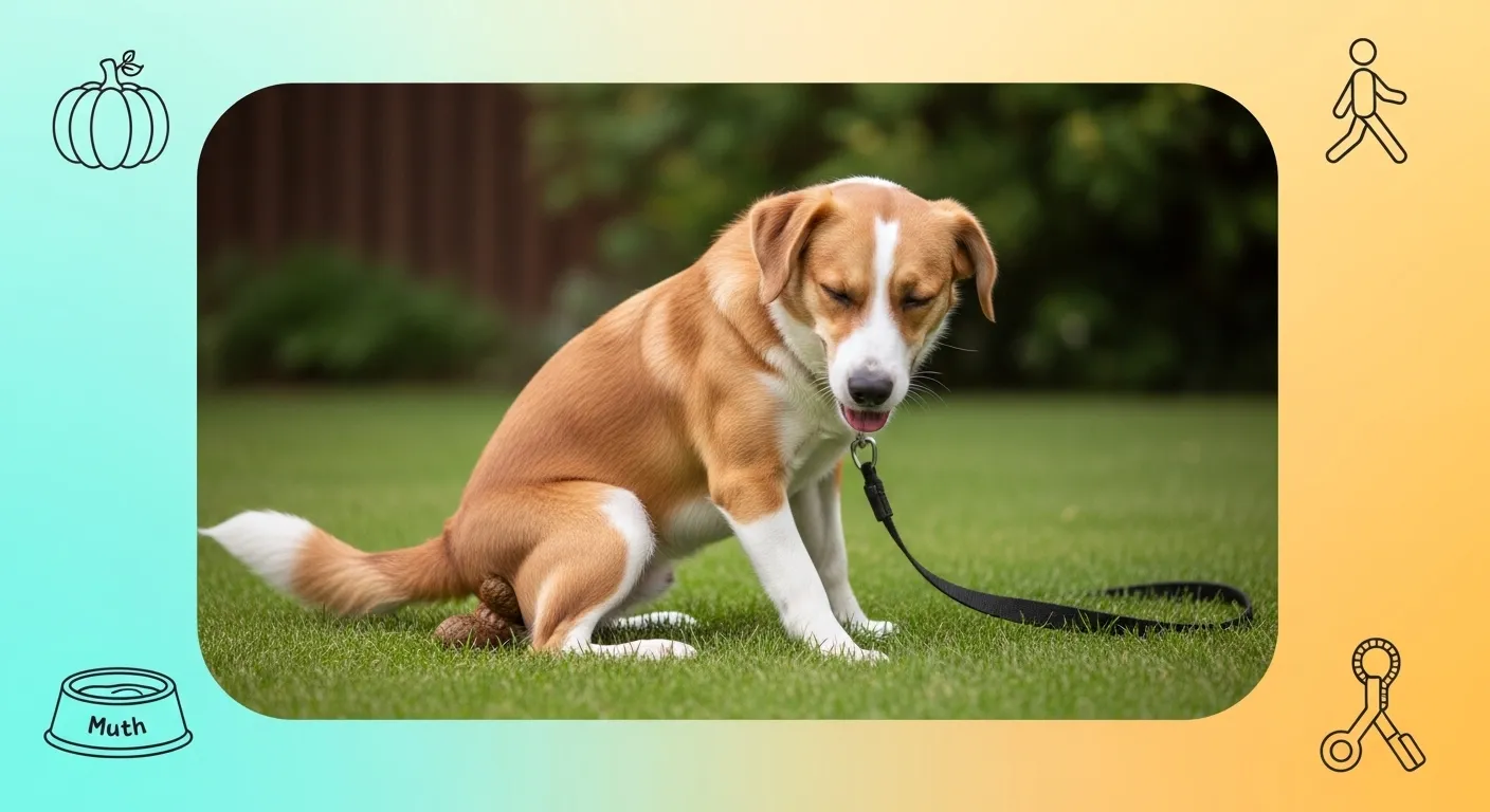 Thumbnail for helping constipated dogs poop fast.