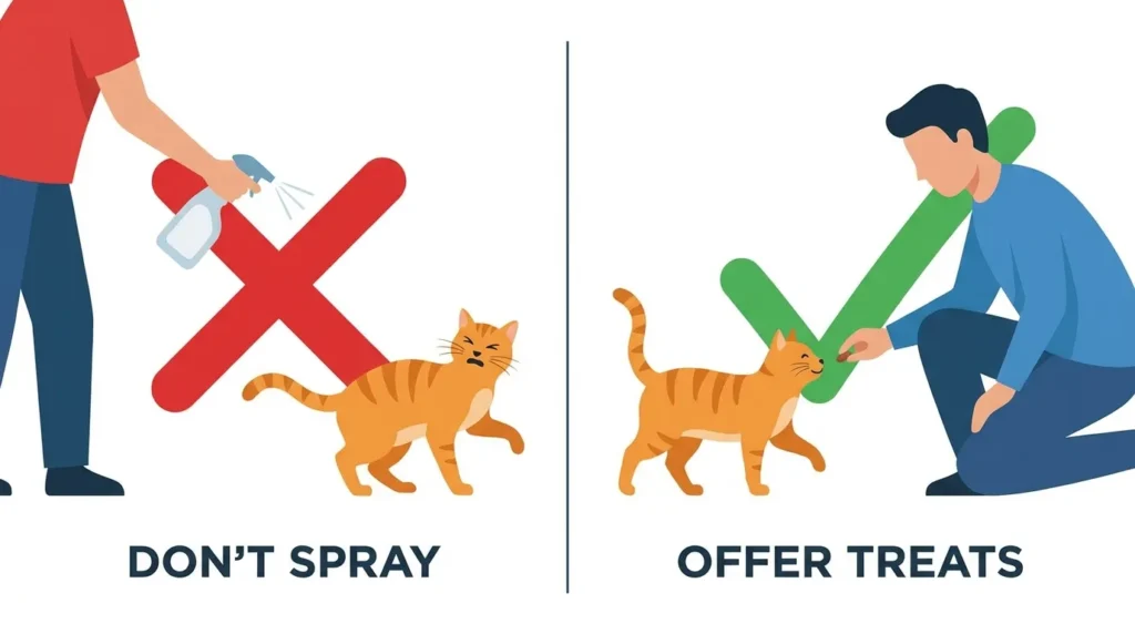 Do's and don'ts of cat discipline — spray bottle vs positive reinforcement