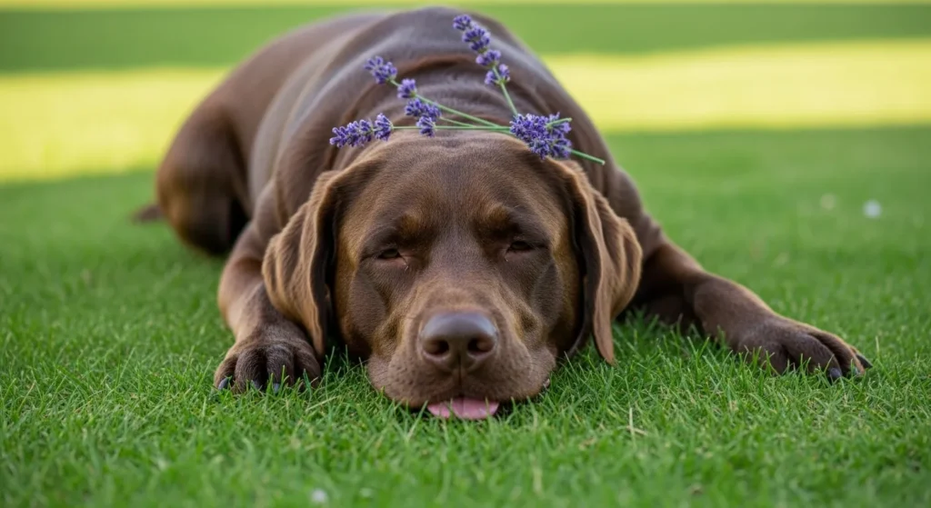 Dog looking unwell after possible lavender exposure