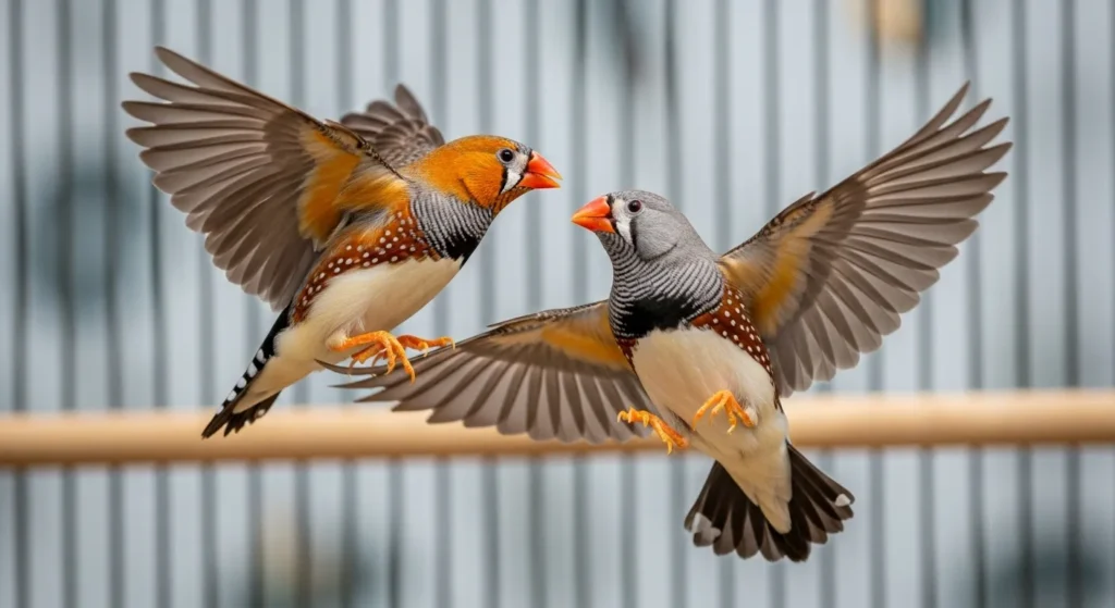 Zebra finches as beginner pets.