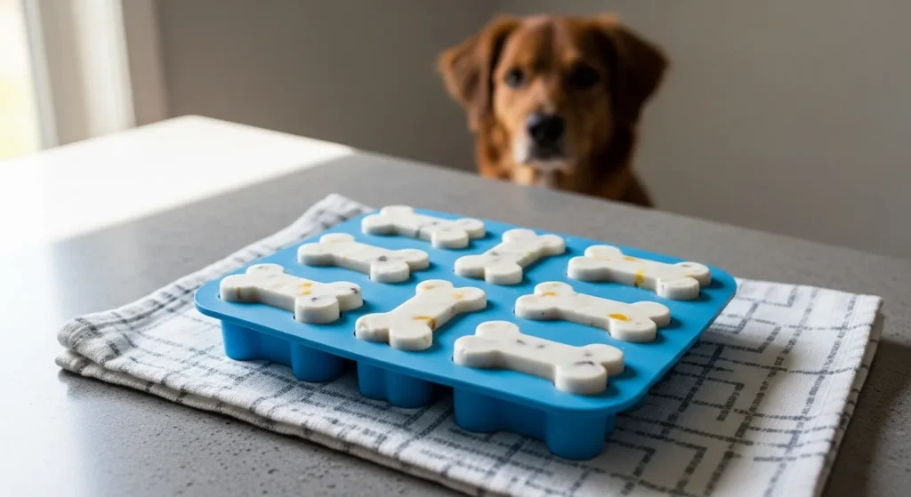 Dog yogurt popsicle.