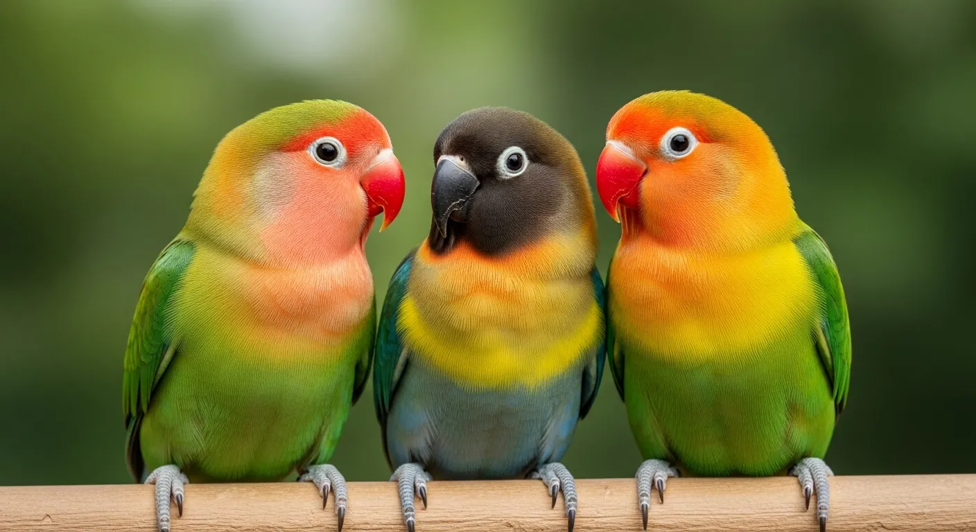 Thumbnail of lovebird species comparison.