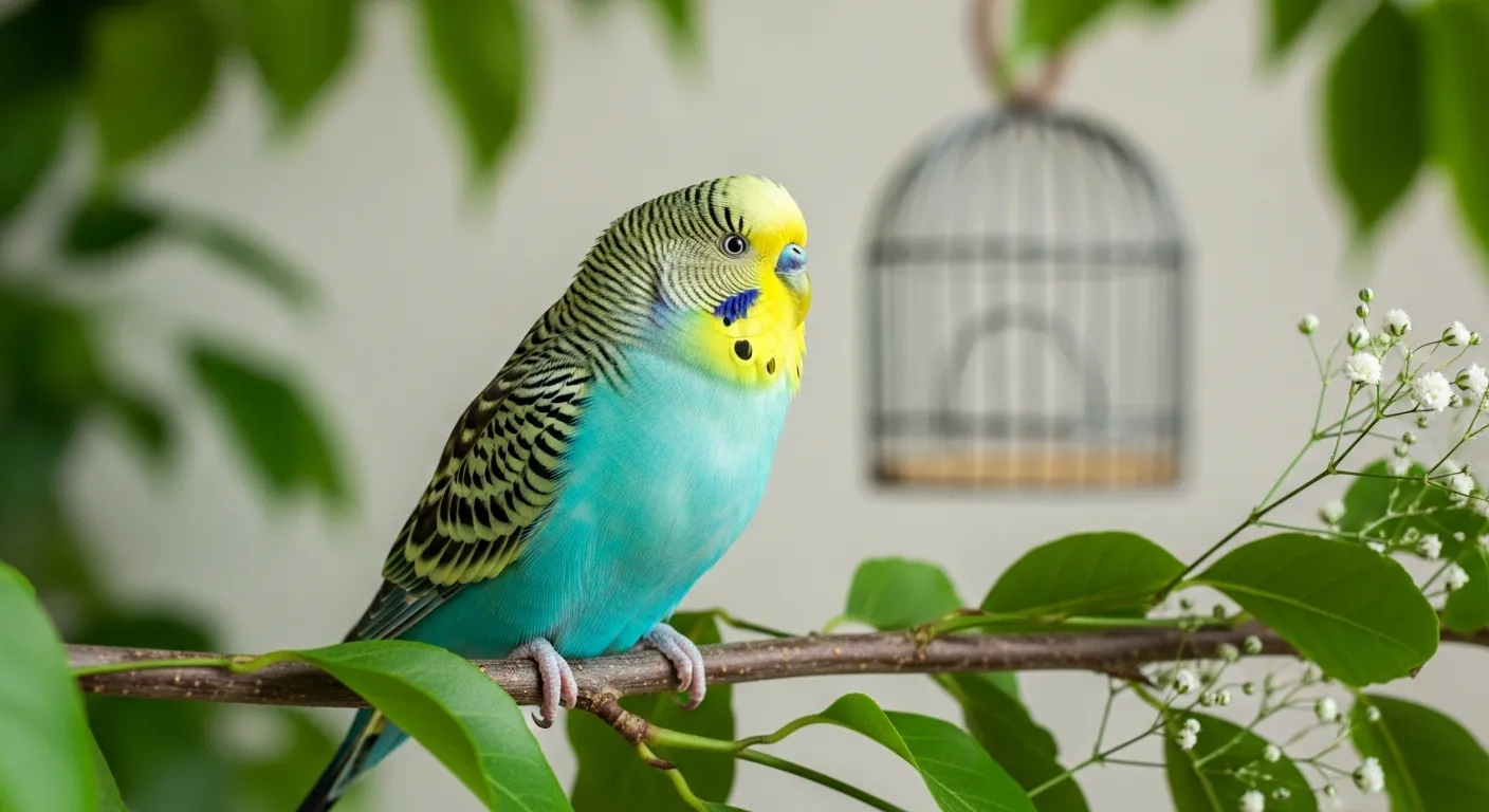 Parakeet care guide thumbnail.
