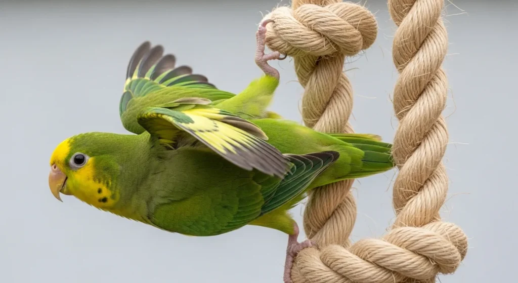 Small parrotlet bird for beginners.