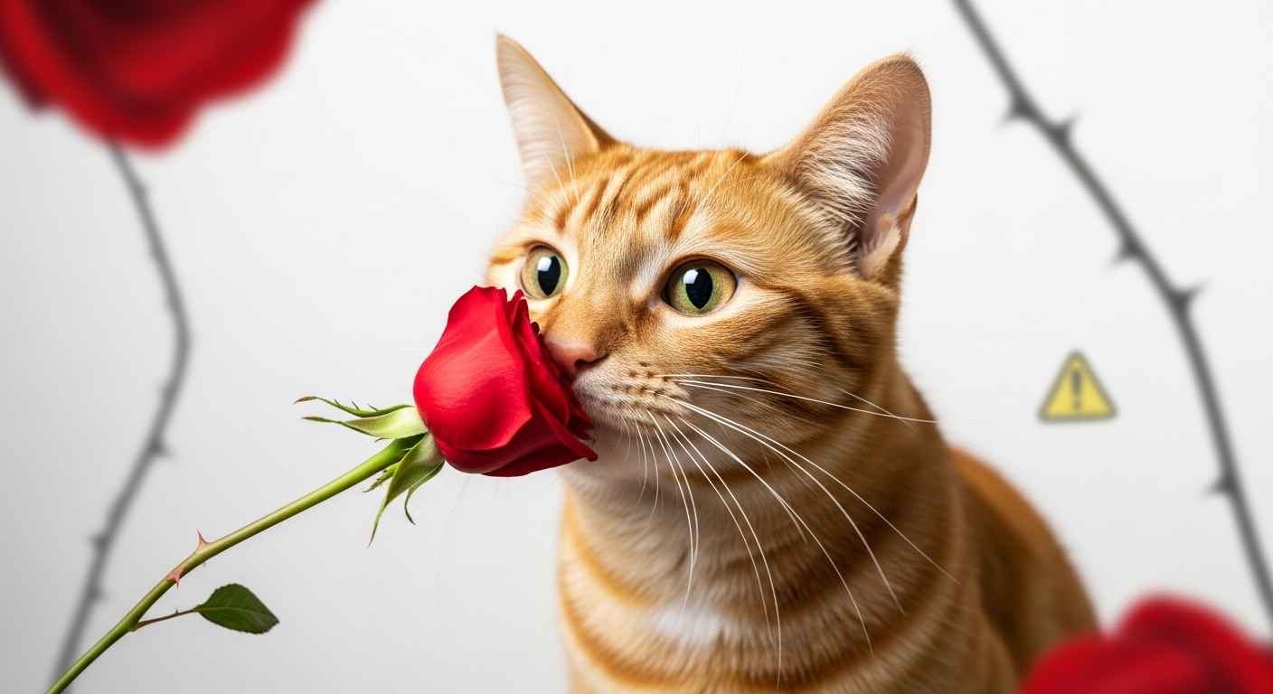 Are roses toxic to cats thumbnail image.