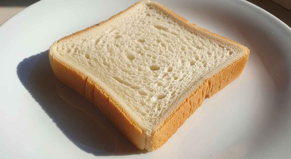 Plain white bread for dog treat.