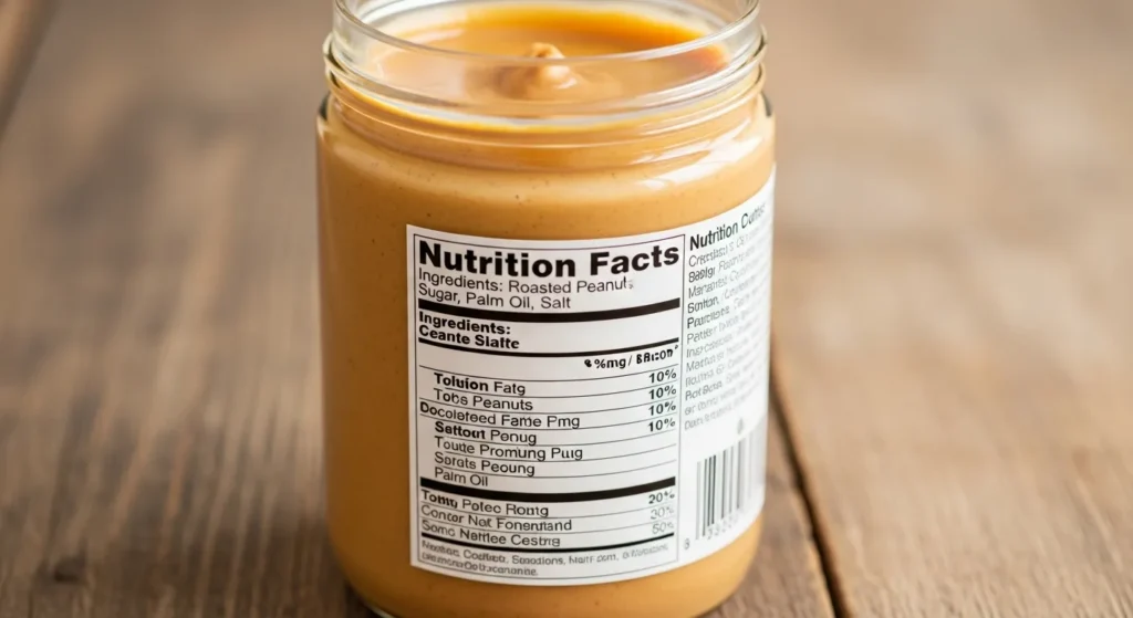 Peanut butter jar nutrition info