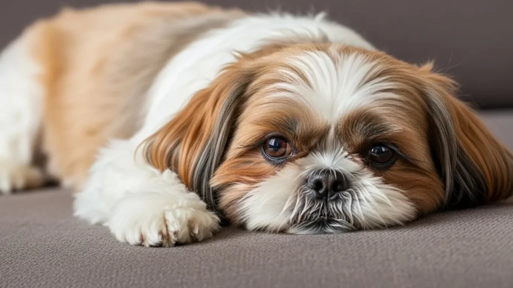 Small Shih Tzu dog