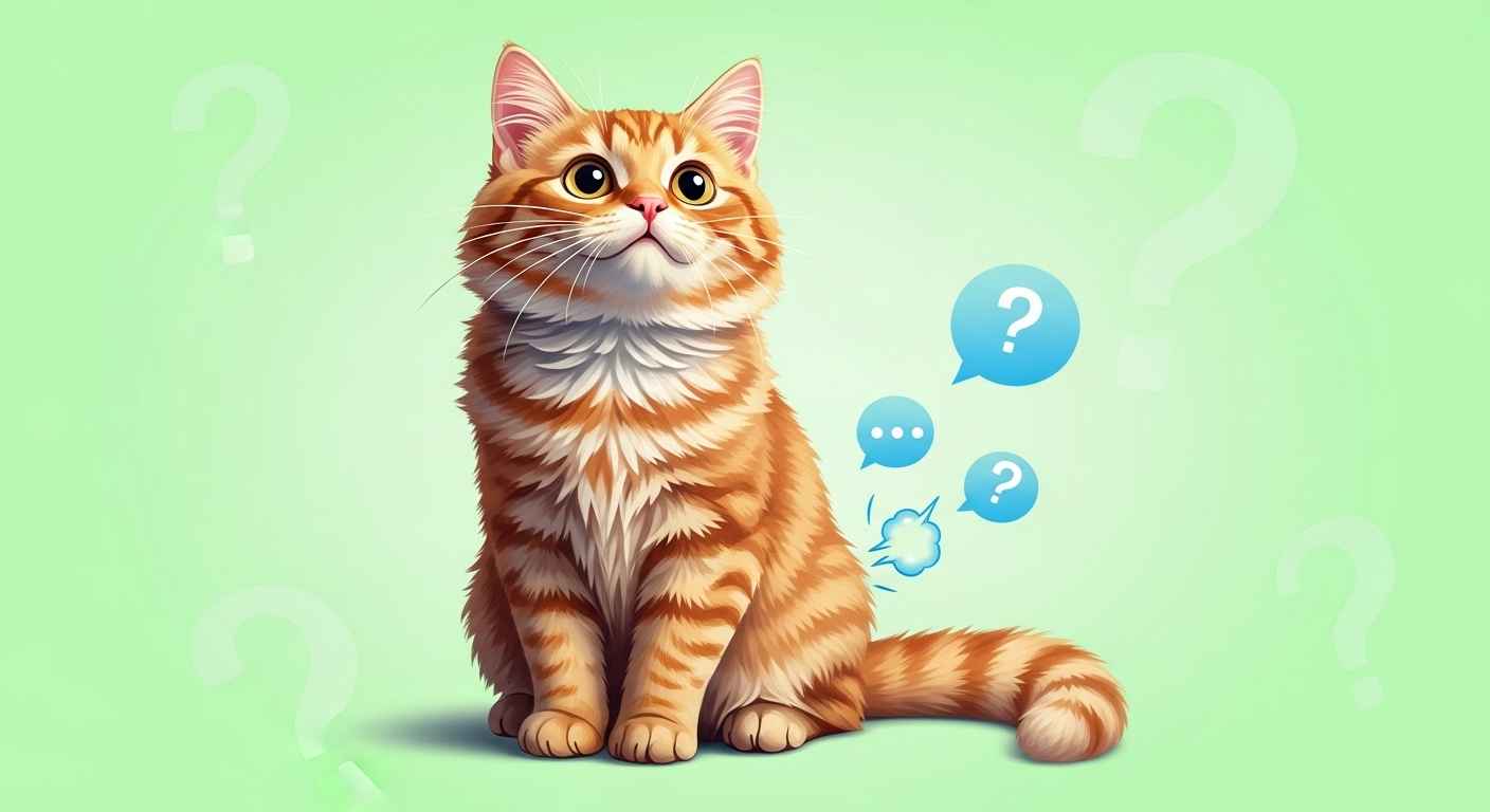 Cute orange tabby cat with bubbles representing gas.