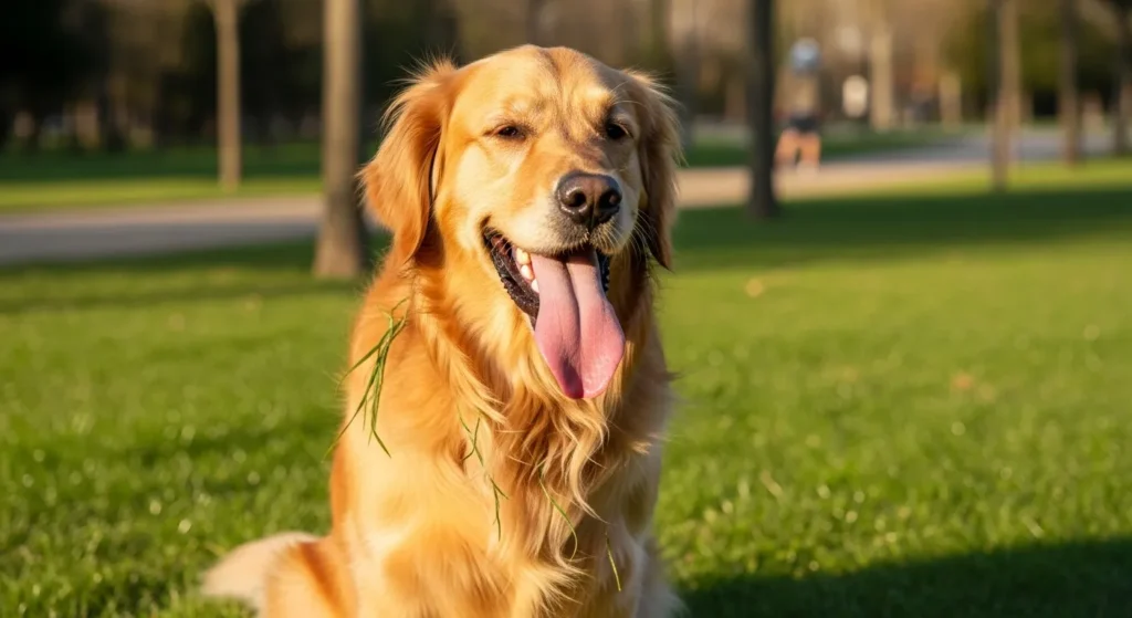 Tired dog with heartworm symptoms