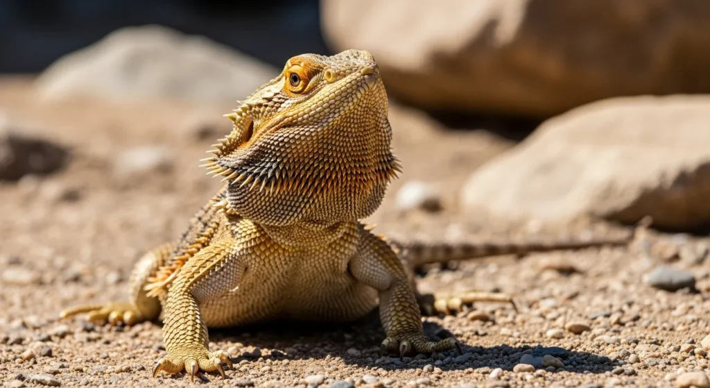 Easy care bearded dragon.
