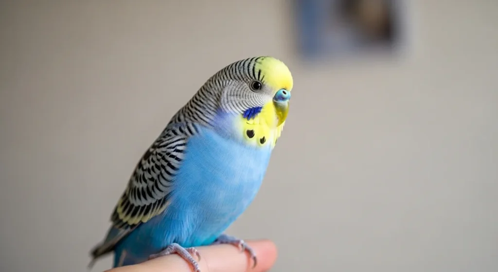 Vibrant budgie parrot