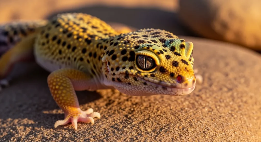 Beginner leopard gecko pet